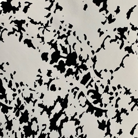 NWT PARKER Silk Blacksplatter Fit & Flare Dress Sleeveless Abstract Pattern M - Picture 15 of 16